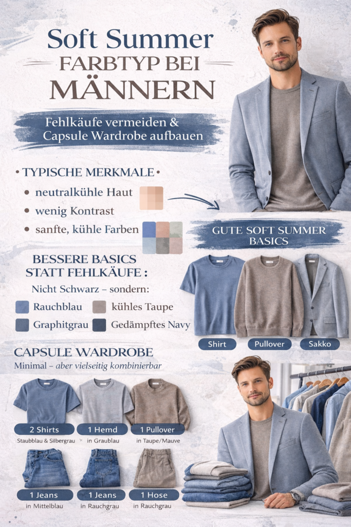 Männer Soft Summer Farbtyp Erklärung