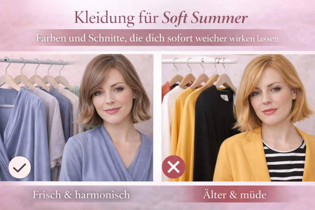 Kleidung vergleich Soft Summer 