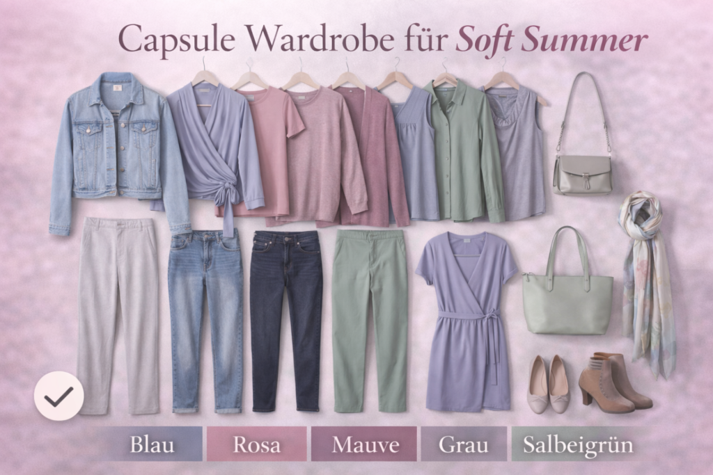 Capsule Wardrobe für den Soft Summer Typ