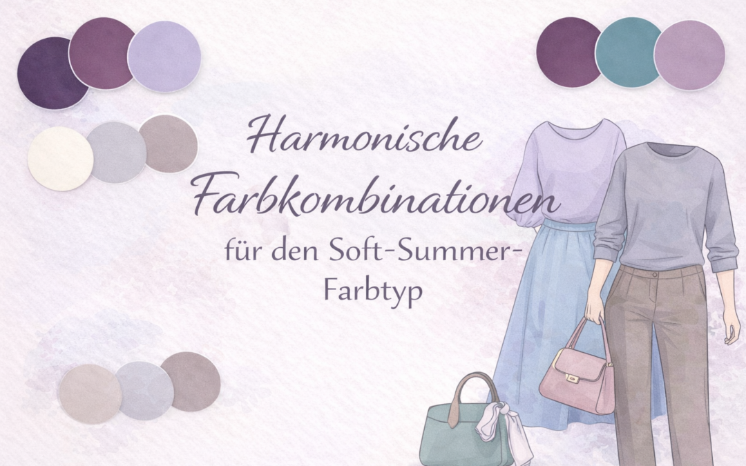 Harmonische Farbkombinationen für den Soft-Summer-Farbtyp