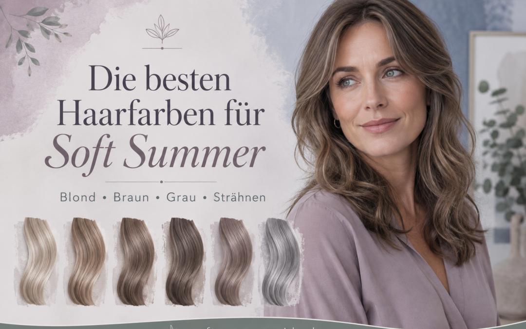 Haarfarben für Soft Summer: Blond, Braun, Grau & Strähnen richtig wählen