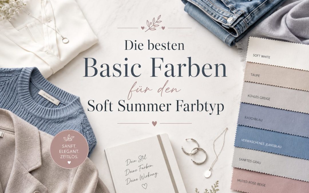 Die besten Basic Farben für den Soft Summer Farbtyp