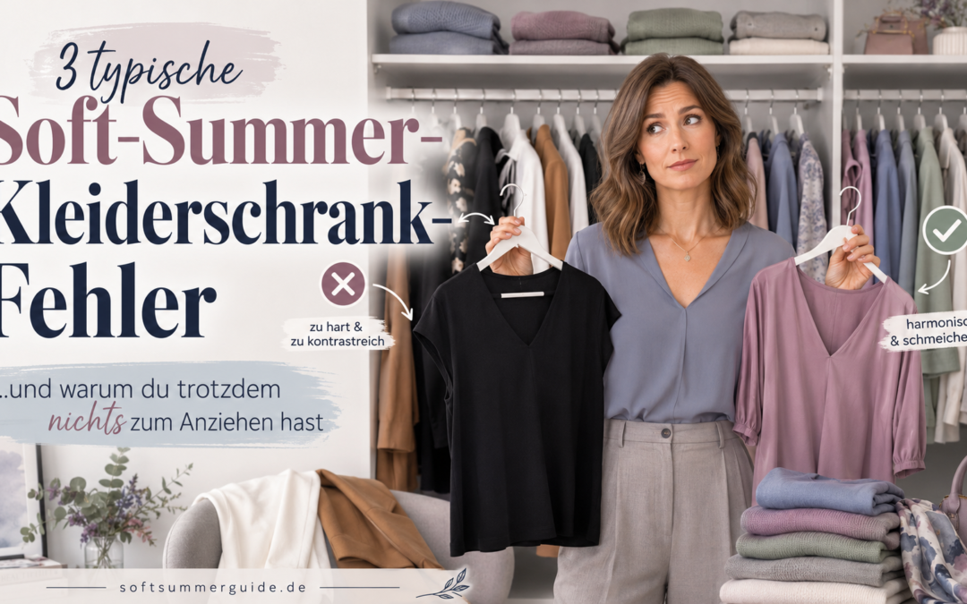 3 Fehler beim Soft Summer Kleiderschrank (und warum du trotzdem „nichts zum Anziehen“ hast)