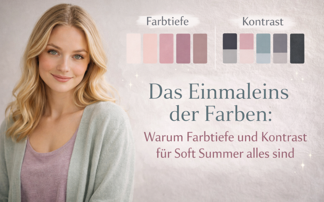 Das Einmaleins der Farben: Warum Farbtiefe und Kontrast für Soft Summer alles sind