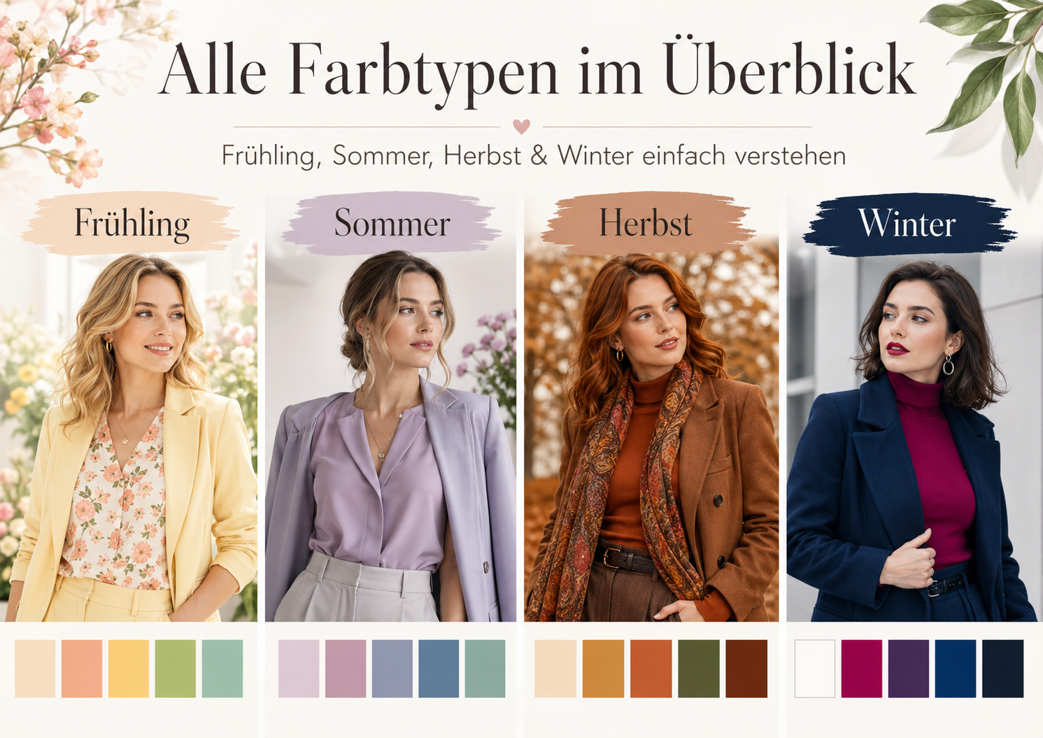 Das 12-Jahreszeiten-System: Finde deinen persönlichen Farbtyp