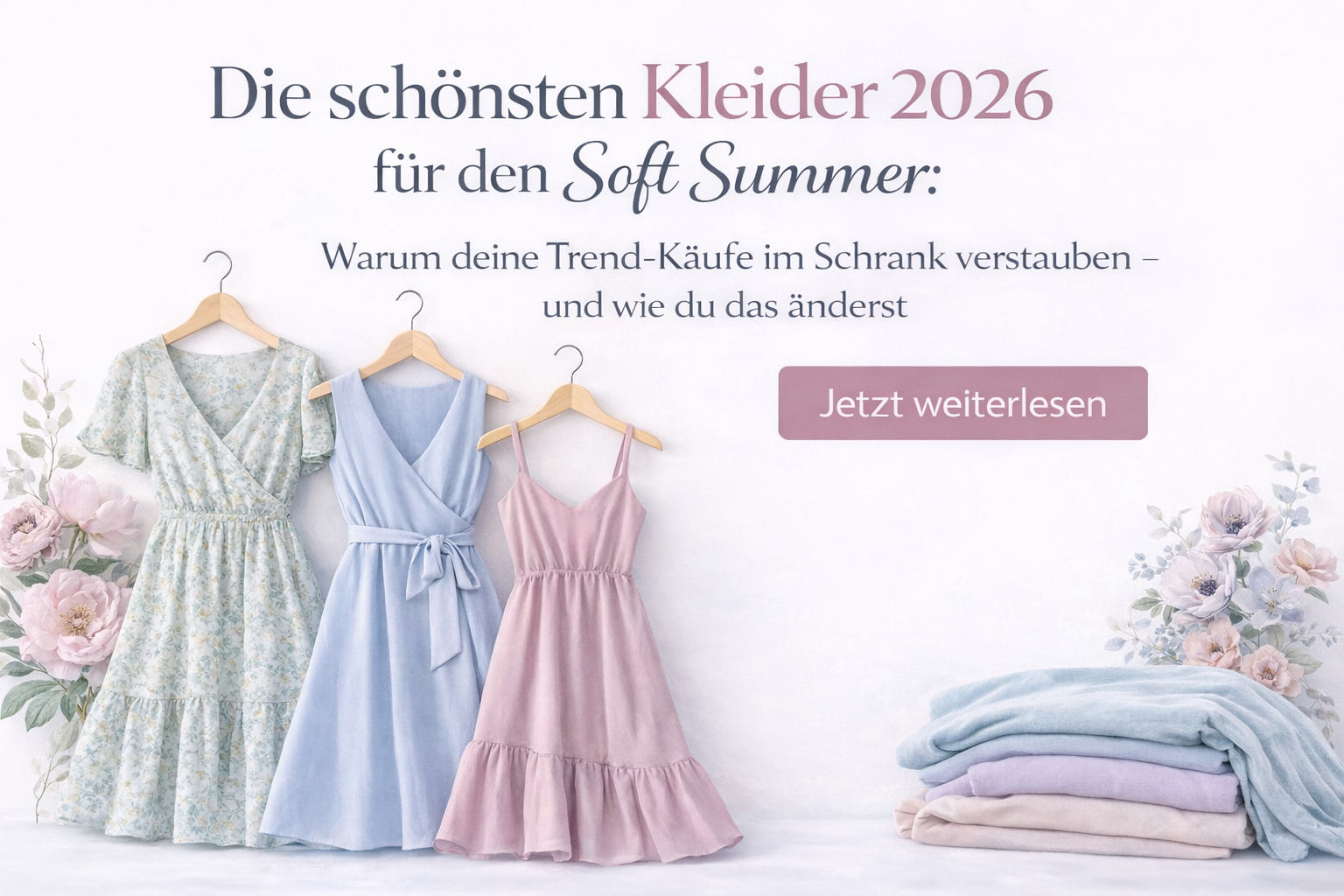 Die schönsten Kleider 2026 für den Soft Summer