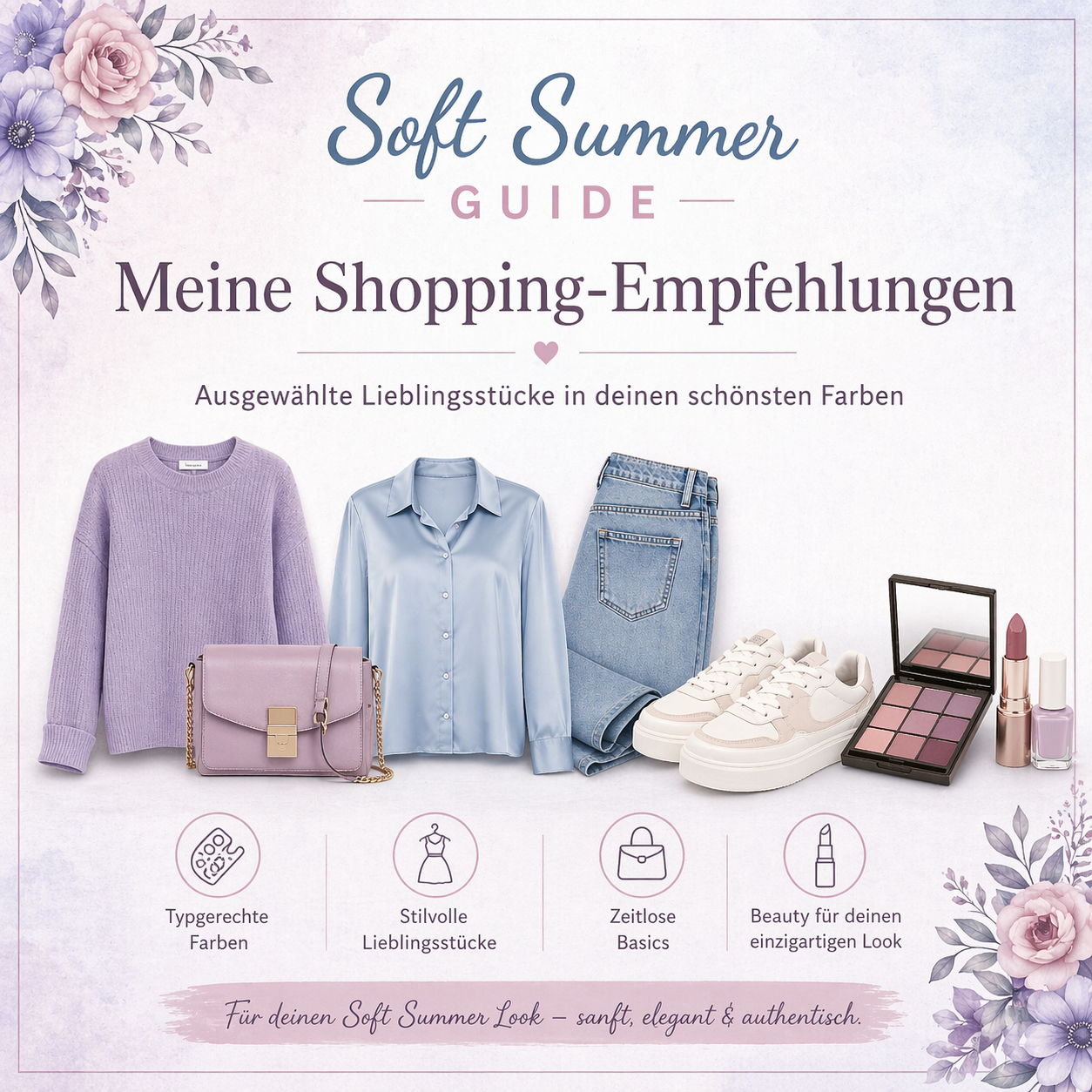 Soft Summer Farbtyp Zusammenfasssung