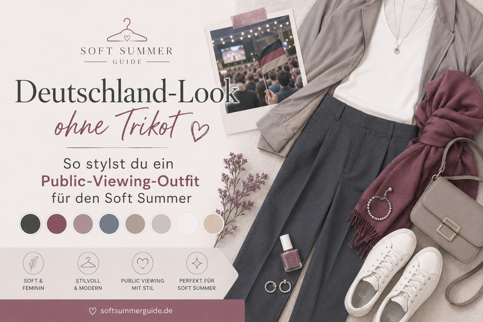 Deutschland-Look ohne Trikot: So stylst du ein Public-Viewing-Outfit für den Soft Summer