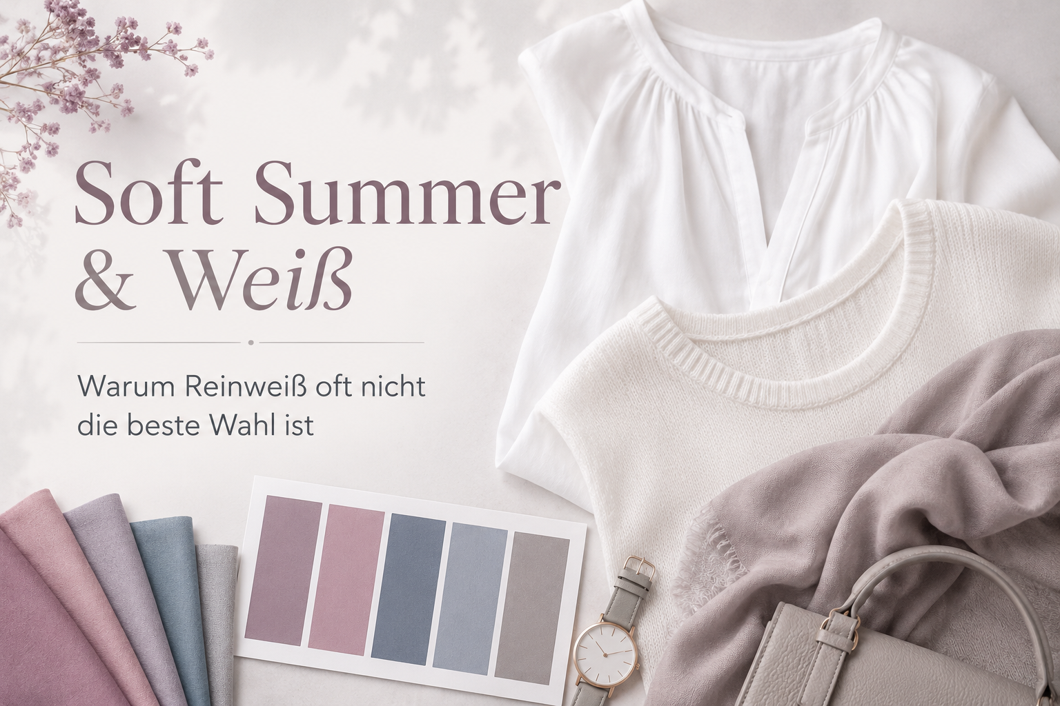Warum weiße Kleidung für dich als Soft Summer oft nicht die beste Wahl ist