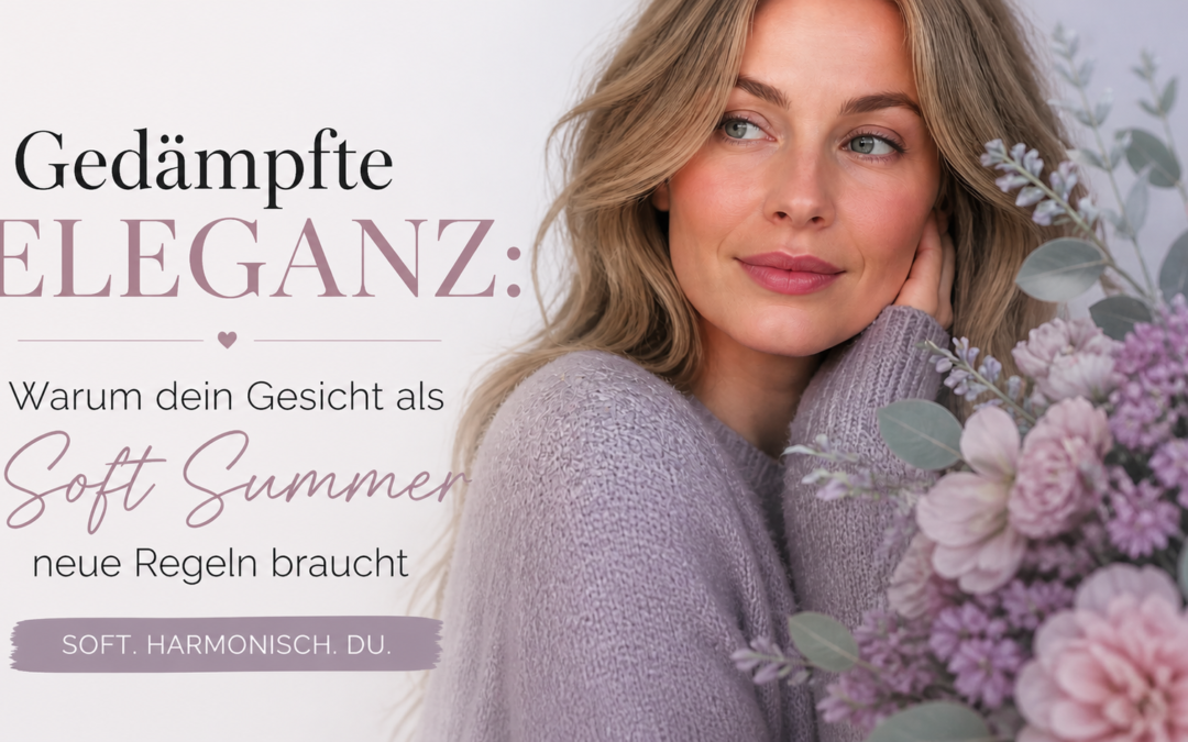 Gedämpfte Eleganz: Warum dein Gesicht als Soft Summer neue Regeln braucht