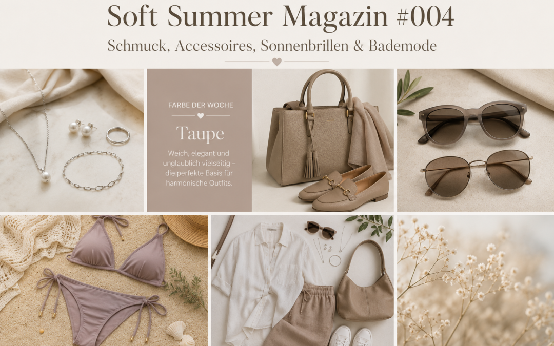Soft Summer Magazin #004 Schmuck, Accessoires, Sonnenbrillen & Bademode