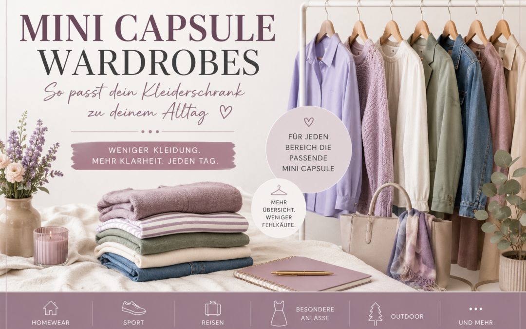 Mini Capsule Wardrobes: So baust du einen Kleiderschrank, der wirklich zu deinem Alltag passt
