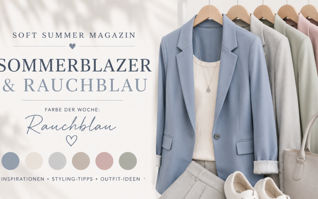 Soft Summer Magazin #001: Sommerblazer & Rauchblau