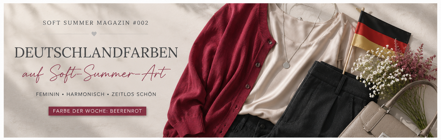 Soft Summer Magazin #002: Deutschlandfarben auf Soft-Summer-Art