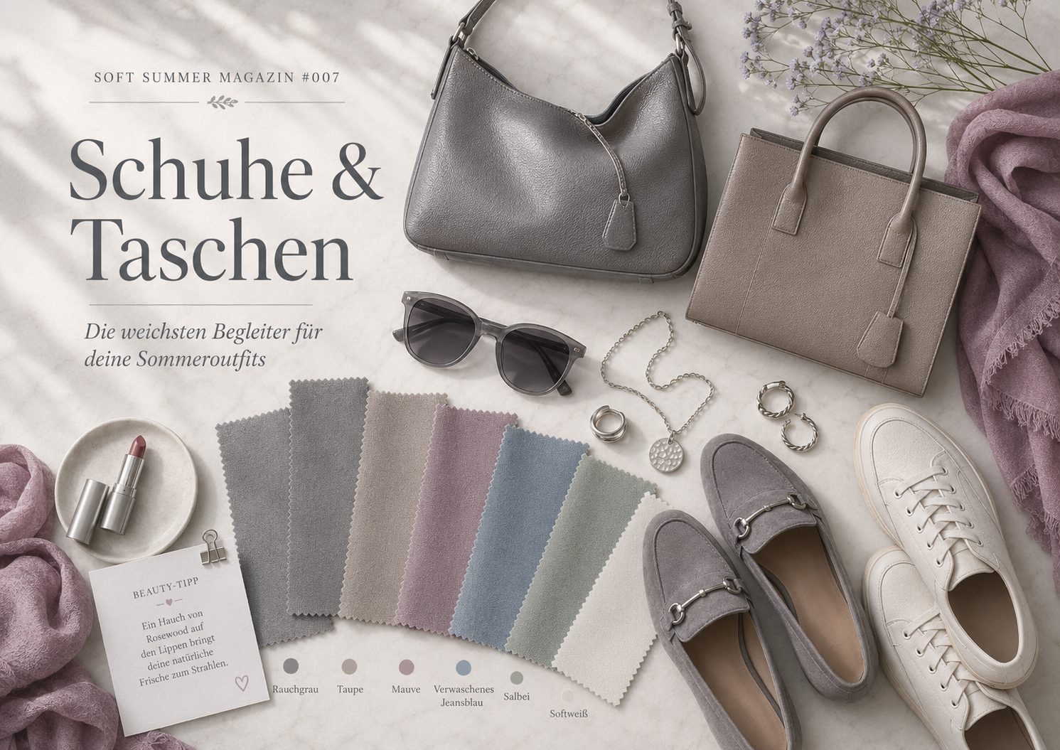 Soft Summer Magazin #007 – Schuhe & Taschen: Die weichsten Begleiter für deine Sommeroutfits