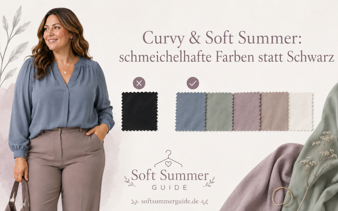 Soft Summer Kleidung für kurvige Frauen: Farben, Basics und Outfit-Ideen, die wirklich schmeicheln