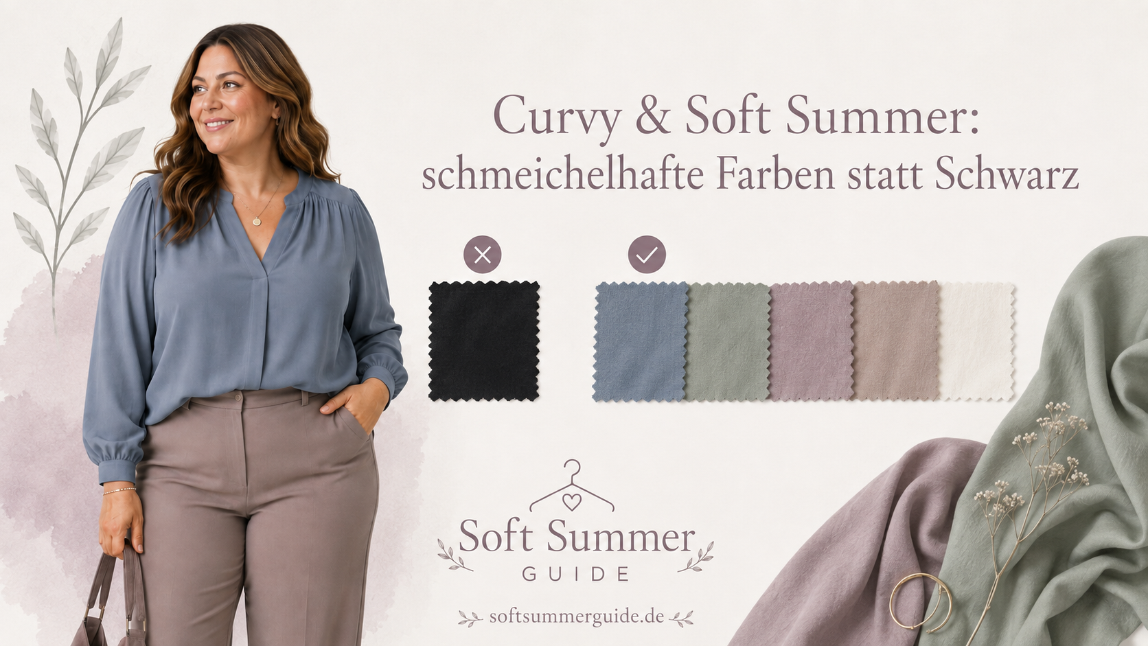 Soft Summer Kleidung für kurvige Frauen: Farben, Basics und Outfit-Ideen, die wirklich schmeicheln