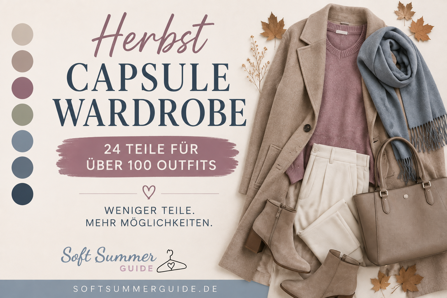 Herbst Capsule Wardrobe: 24 Teile für über 100 Outfits