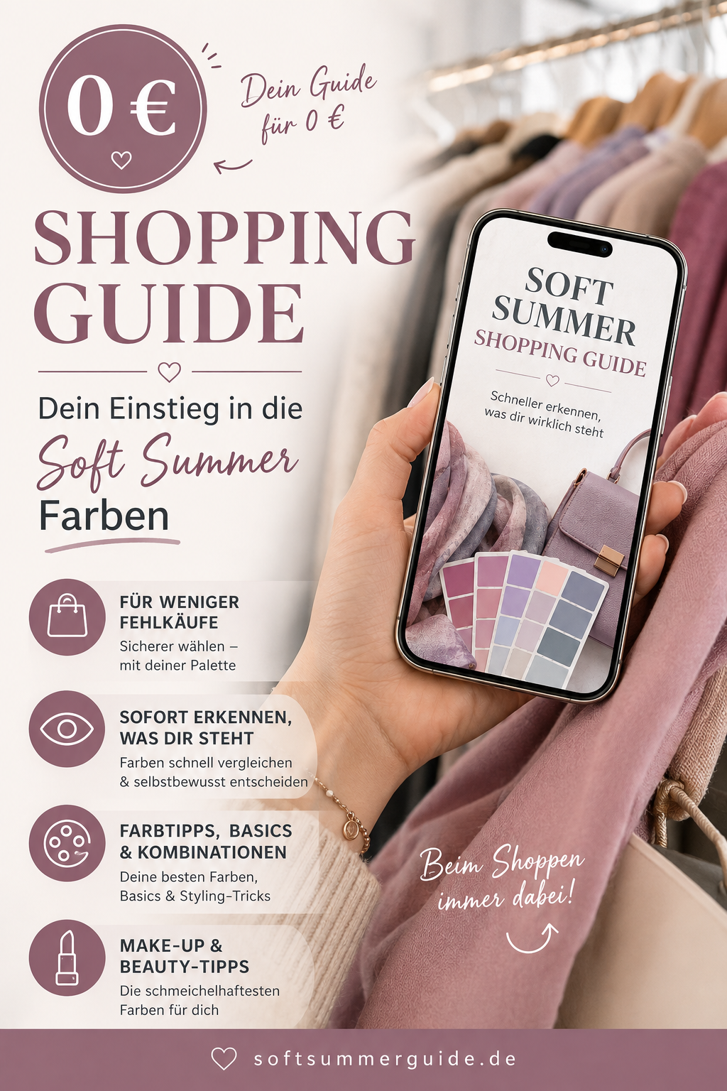 Soft Summer Farbguide für 0 Euro