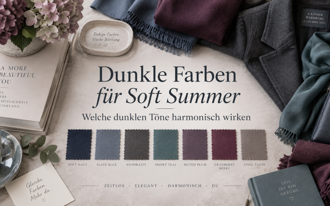 Dunkle Farben für Soft Summer: Welche Töne wirklich funktionieren